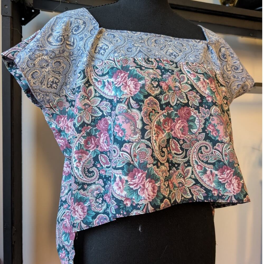 Vintage Patchwork Top Size Large patchwork vintag… - image 3